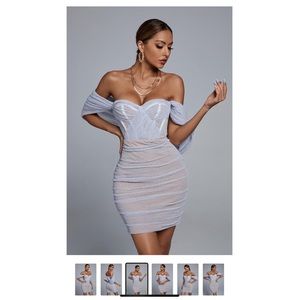 Mini Baby Blue Corset Dress